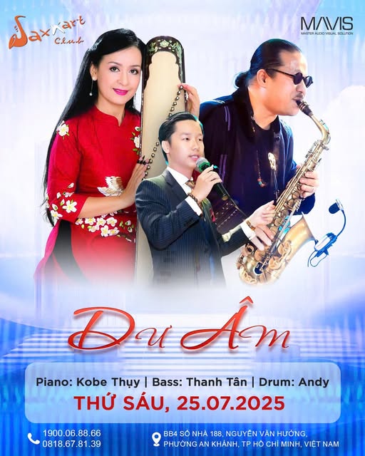 ĐÊM NHẠC “DƯ ÂM” 📅 Thứ Sáu, 25.07.2025 | SAXN’ART CLUB