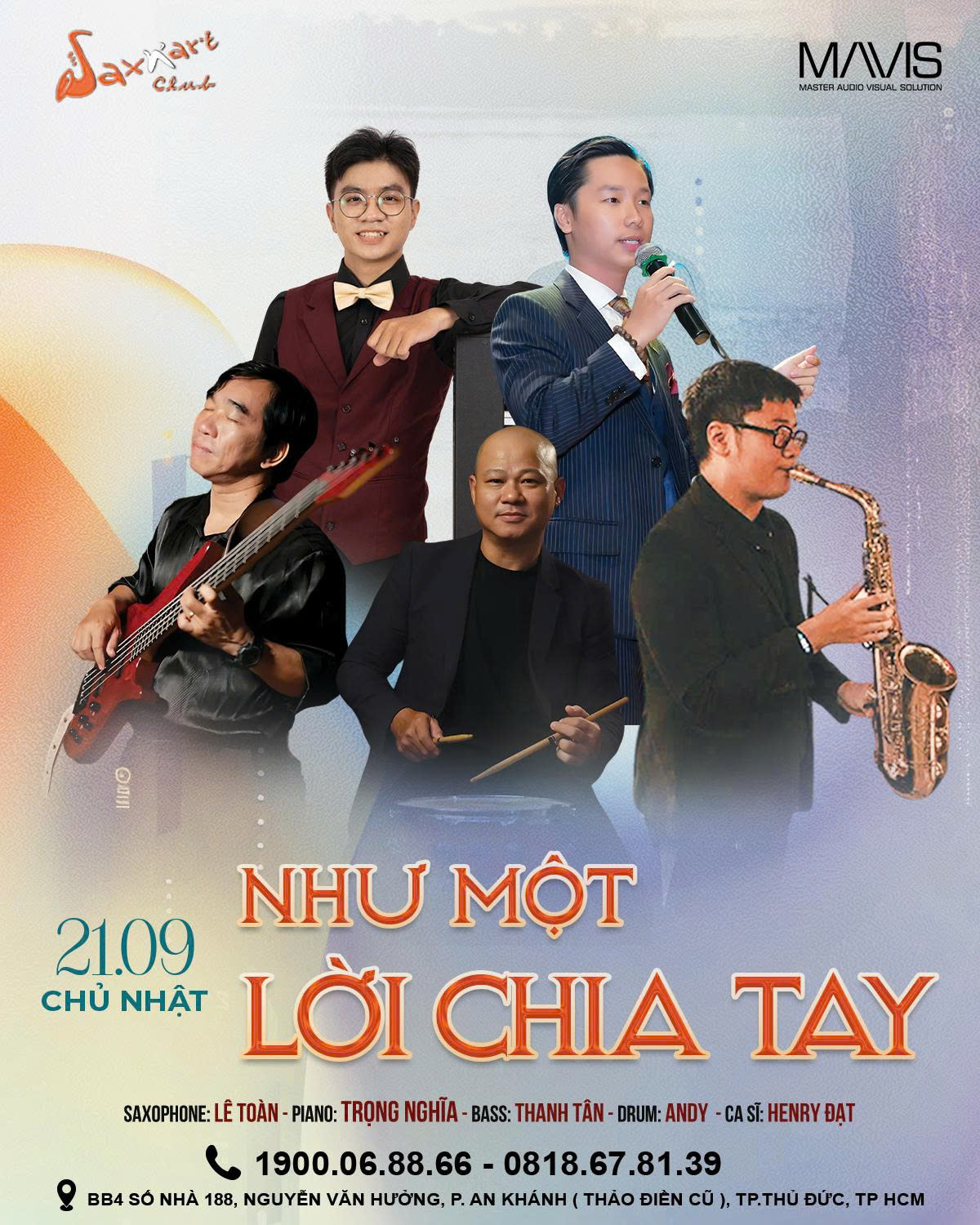 ĐÊM NHẠC “NHƯ MỘT LỜI CHIA TAY” | TRỊNH CÔNG SƠN VÀ NHỮNG KHÚC TÌNH CA VƯƠNG VẤN 📅 Chủ Nhật, 21/09/2025 | SAXN’ART CLUB