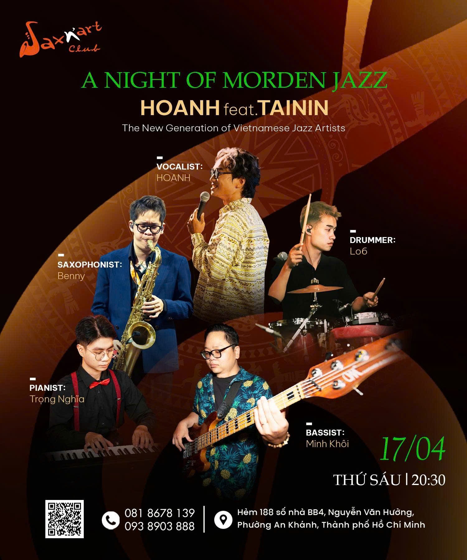 𝐀 𝐍𝐈𝐆𝐇𝐓 𝐎𝐅 𝐌𝐎𝐃𝐄𝐑𝐍 𝐉𝐀𝐙𝐙 𝐖𝐈𝐓𝐇 𝐇𝐎𝐀𝐍𝐇 𝐟𝐞𝐚𝐭. 𝐓𝐀𝐈𝐍𝐈𝐍