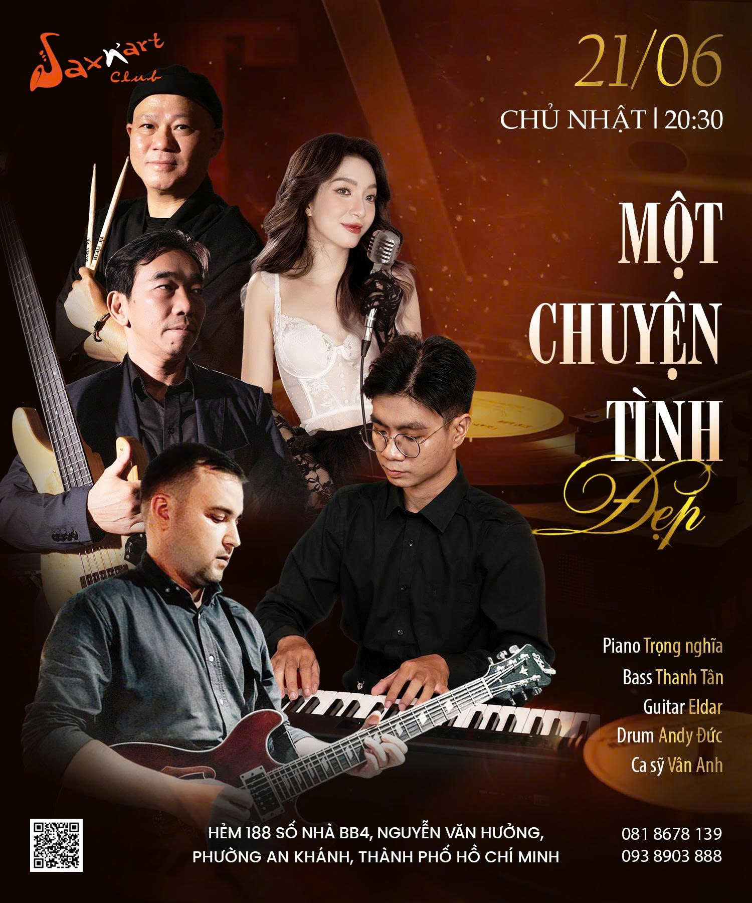 🌙 𝐌𝐎̣̂𝐓 𝐂𝐇𝐔𝐘𝐄̣̂𝐍 𝐓𝐈̀𝐍𝐇 Đ𝐄̣𝐏 | 𝐒𝐀𝐗𝐍’𝐀𝐑𝐓 𝐂𝐋𝐔𝐁 📅 𝐂𝐡𝐮̉ 𝐍𝐡𝐚̣̂𝐭 𝟐𝟏.𝟎𝟔 | 𝐒𝐡𝐨𝐰𝐭𝐢𝐦𝐞: 𝟗:𝟎𝟎 𝐏𝐌 – 𝟏𝟏:𝟎𝟎 𝐏𝐌