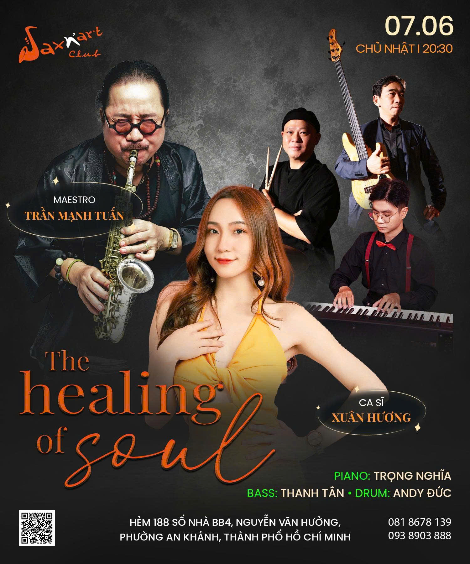 🌙 𝐓𝐇𝐄 𝐇𝐄𝐀𝐋𝐈𝐍𝐆 𝐎𝐅 𝐒𝐎𝐔𝐋 | 𝐒𝐀𝐗𝐍’𝐀𝐑𝐓 𝐂𝐋𝐔𝐁 📅 𝐂𝐡𝐮̉ 𝐍𝐡𝐚̣̂𝐭 𝟎𝟕.𝟎𝟔 | 𝐒𝐡𝐨𝐰𝐭𝐢𝐦𝐞: 𝟗:𝟎𝟎 𝐏𝐌 – 𝟏𝟏:𝟎𝟎 𝐏𝐌