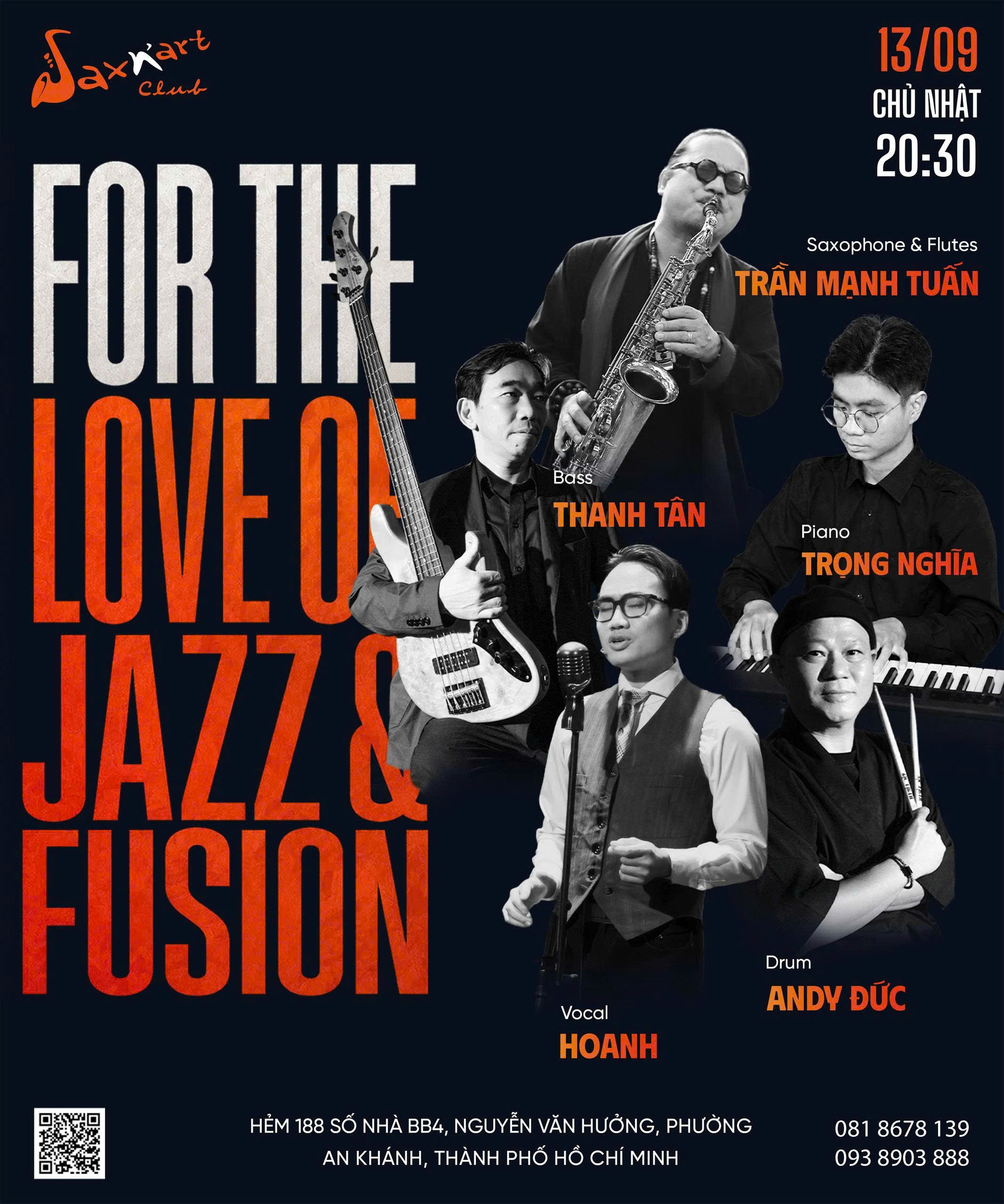 🌙 FOR THE LOVE OF JAZZ & FUSION | SAXN’ART CLUB 13/09